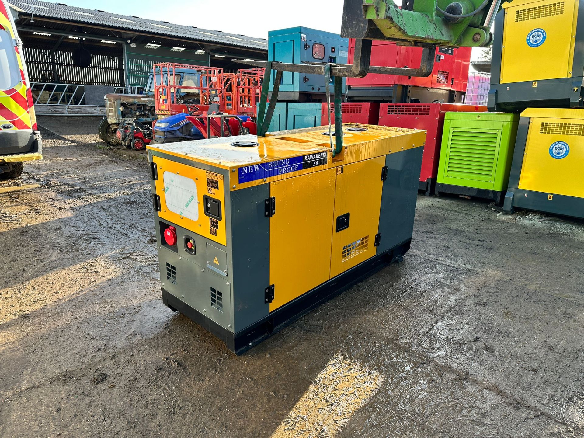 NEW/UNUSED KAWAKENKI 50KVA DIESEL SOUND PROOF GENERATOR *PLUS VAT* - Image 3 of 8