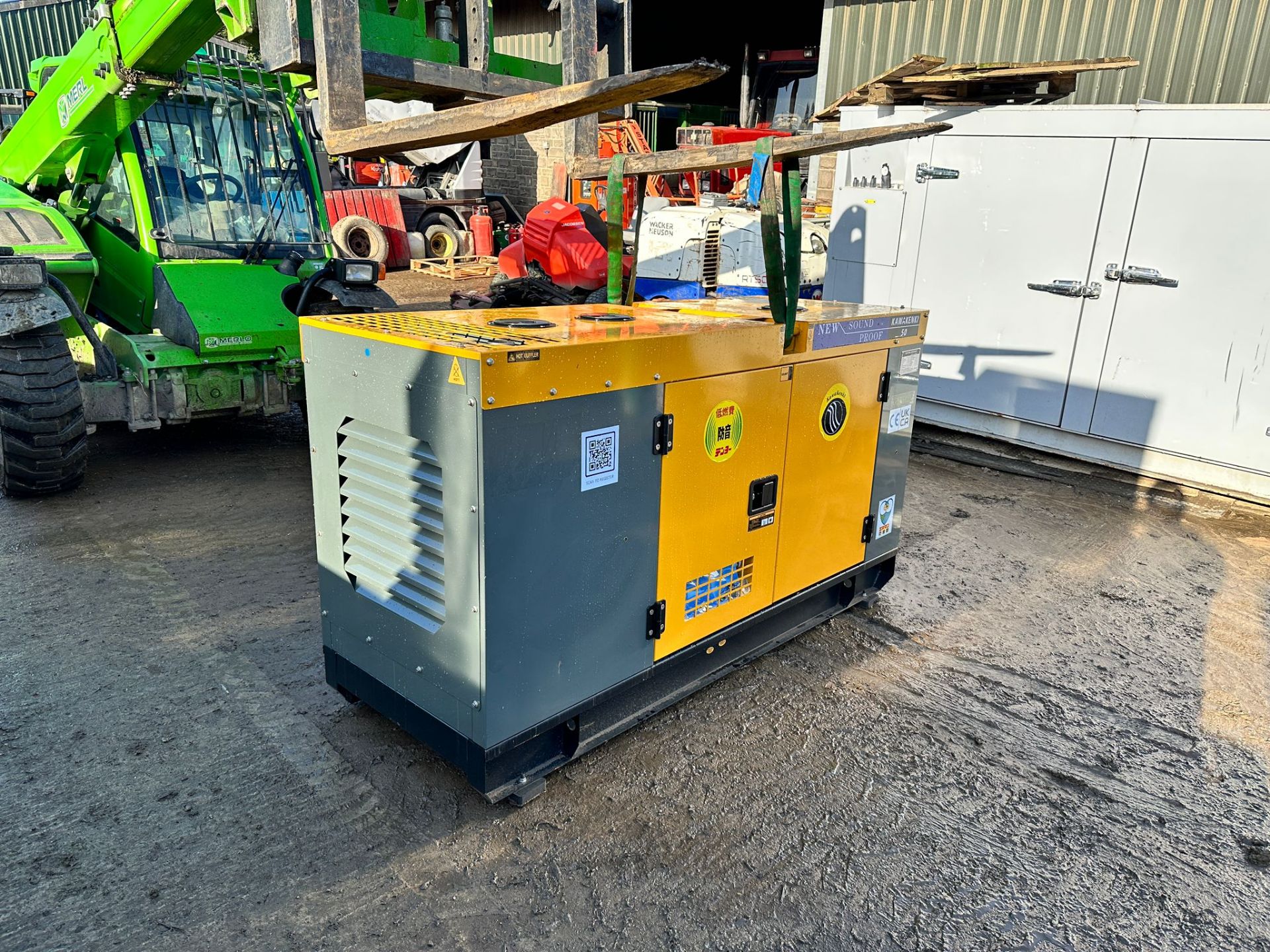 NEW/UNUSED KAWAKENKI 50KVA DIESEL SOUND PROOF GENERATOR *PLUS VAT*