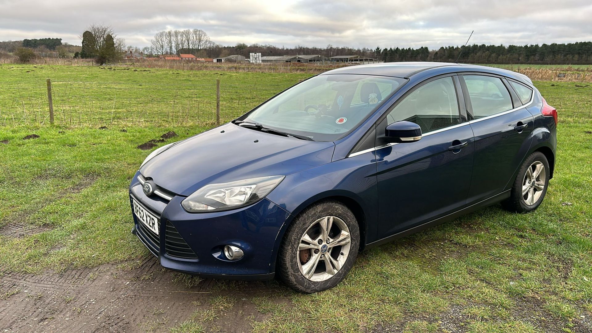 2012 FORD FOCUS ZETEC TDCI BLUE HATCHBACK *NO VAT* - Image 3 of 14