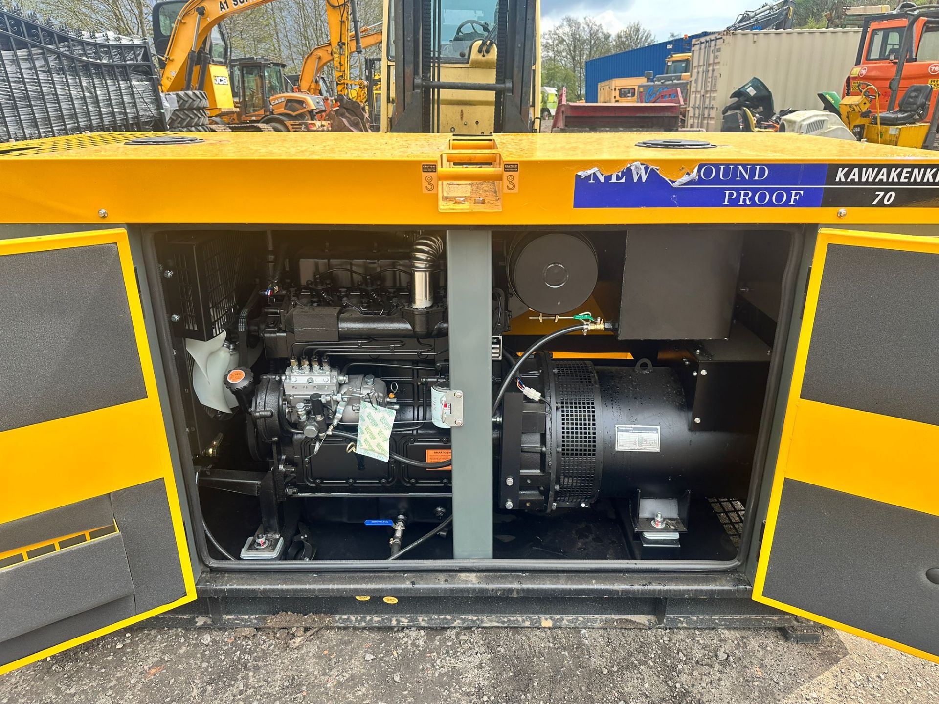 NEW/UNUSED KAWAKENKI 70KVA DIESEL SOUND PROOF GENERATOR *PLUS VAT* - Image 8 of 11