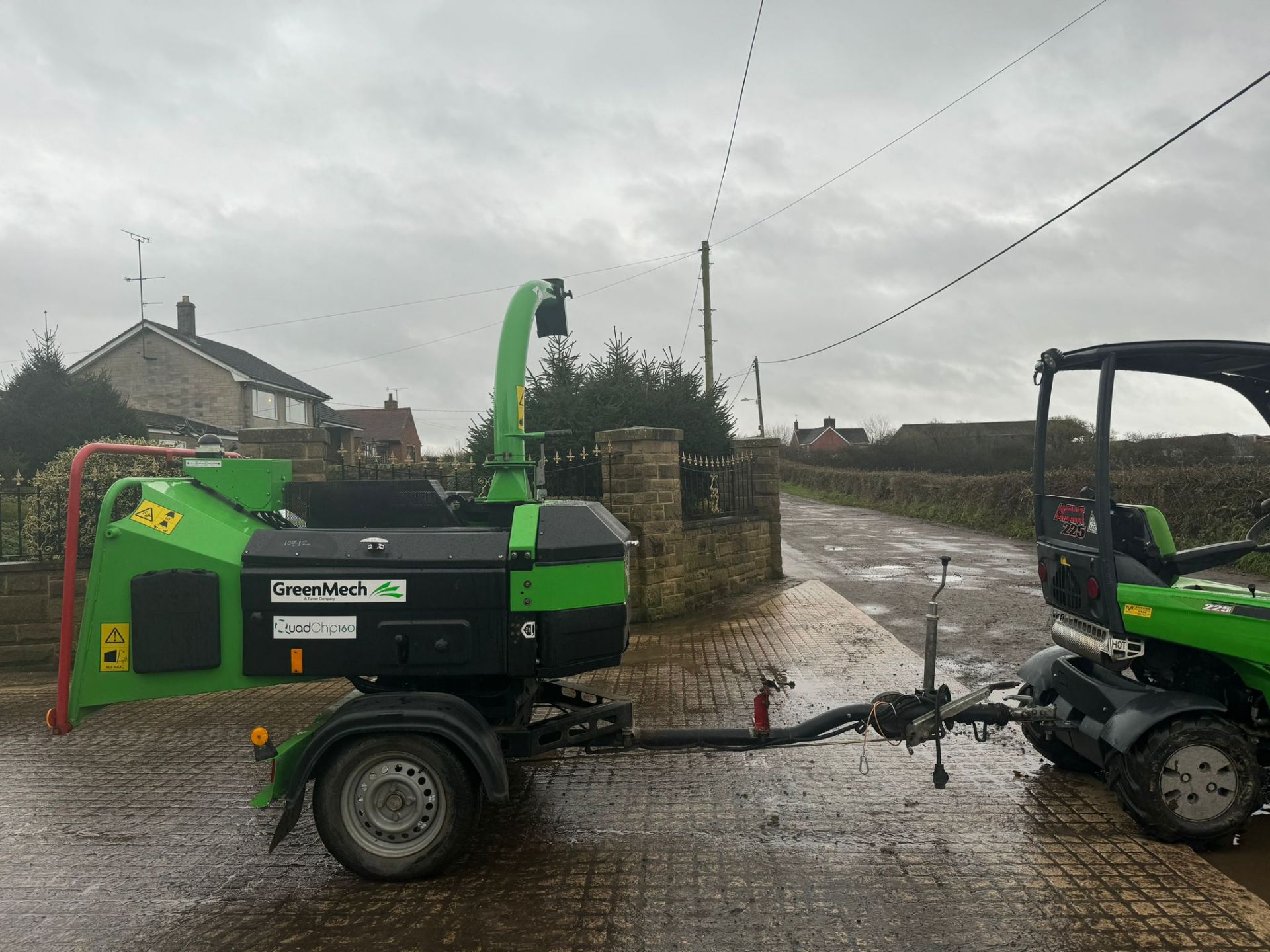 GREEN MECH QUADCHIP 160 TURNTABLE CHIPPER *PLUS VAT* - Image 4 of 19