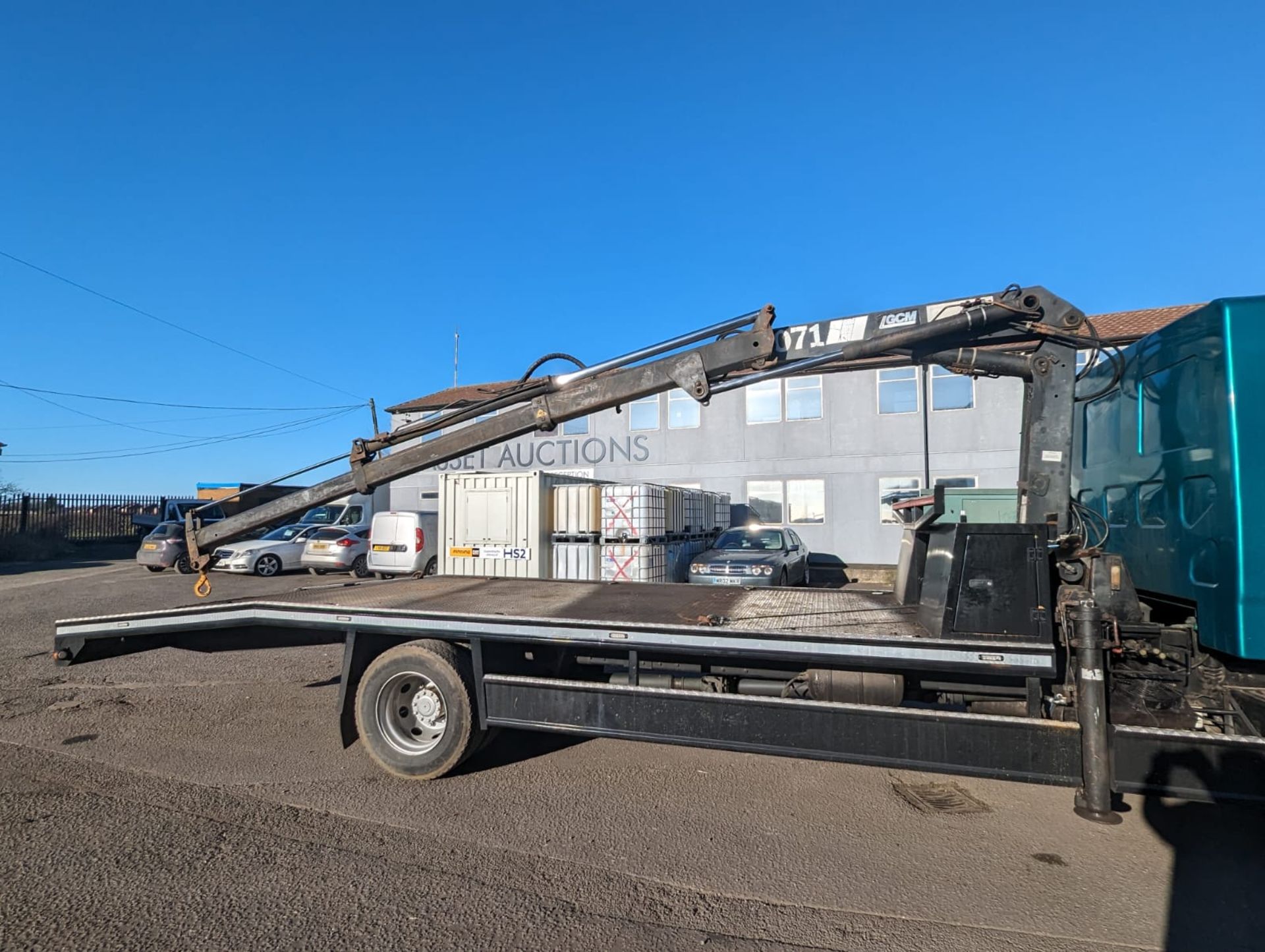 2008/58 REG LEYLAND DAF TRUCKS FA LF55.220 13 E GREEN HGV WITH HIAB 071 CRANE *NO VAT* - Image 13 of 23