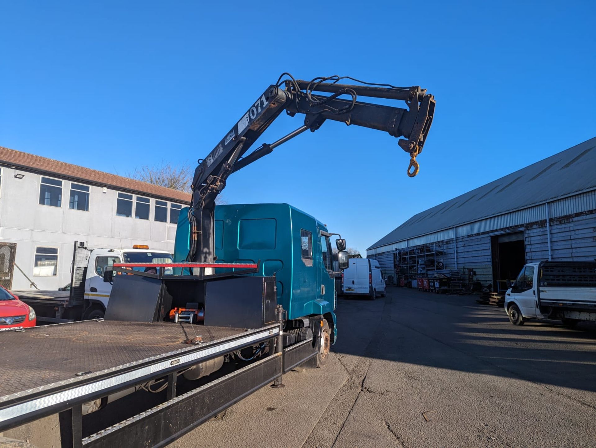 2008/58 REG LEYLAND DAF TRUCKS FA LF55.220 13 E GREEN HGV WITH HIAB 071 CRANE *NO VAT* - Image 10 of 23