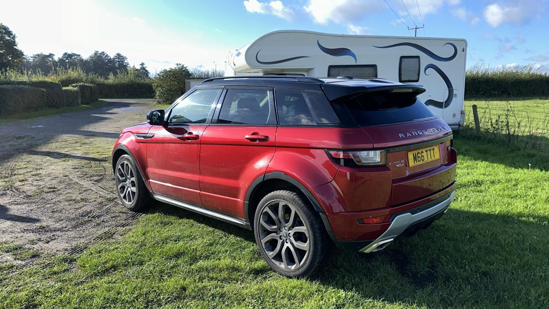 2013 LAND ROVER RANGE ROVER EVOQUE DYNAMICSD4A RED SUV ESTATE *NO VAT* - Image 5 of 13