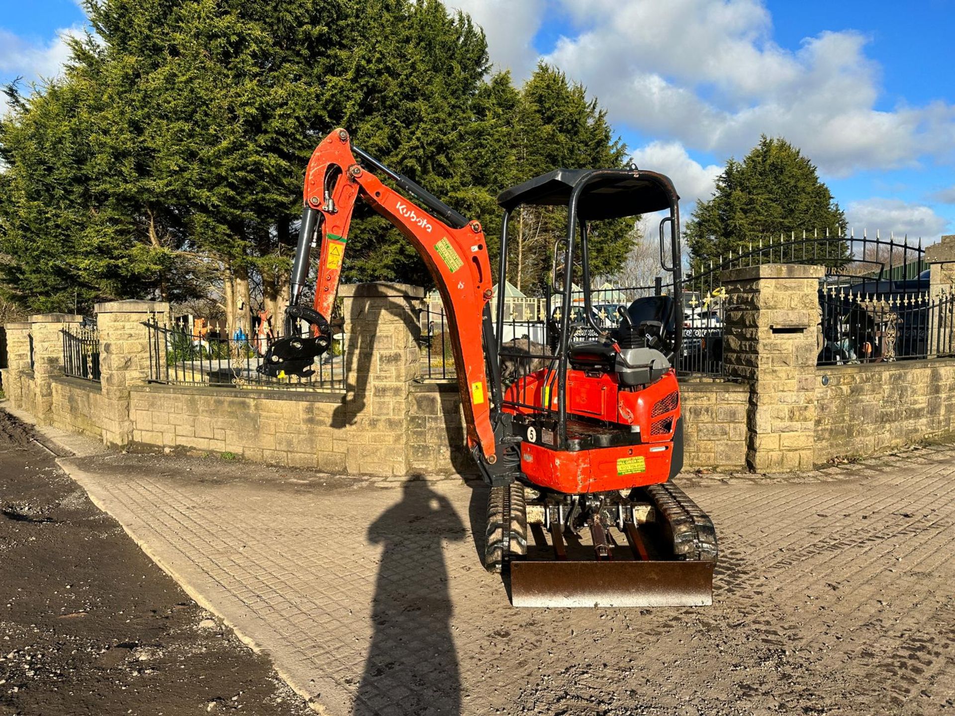 2015 KUBOTA U17-3 MINI EXCAVATOR WITH NEW/UNUSED RHINOX QUICK HITCH *PLUS VAT* - Image 5 of 22