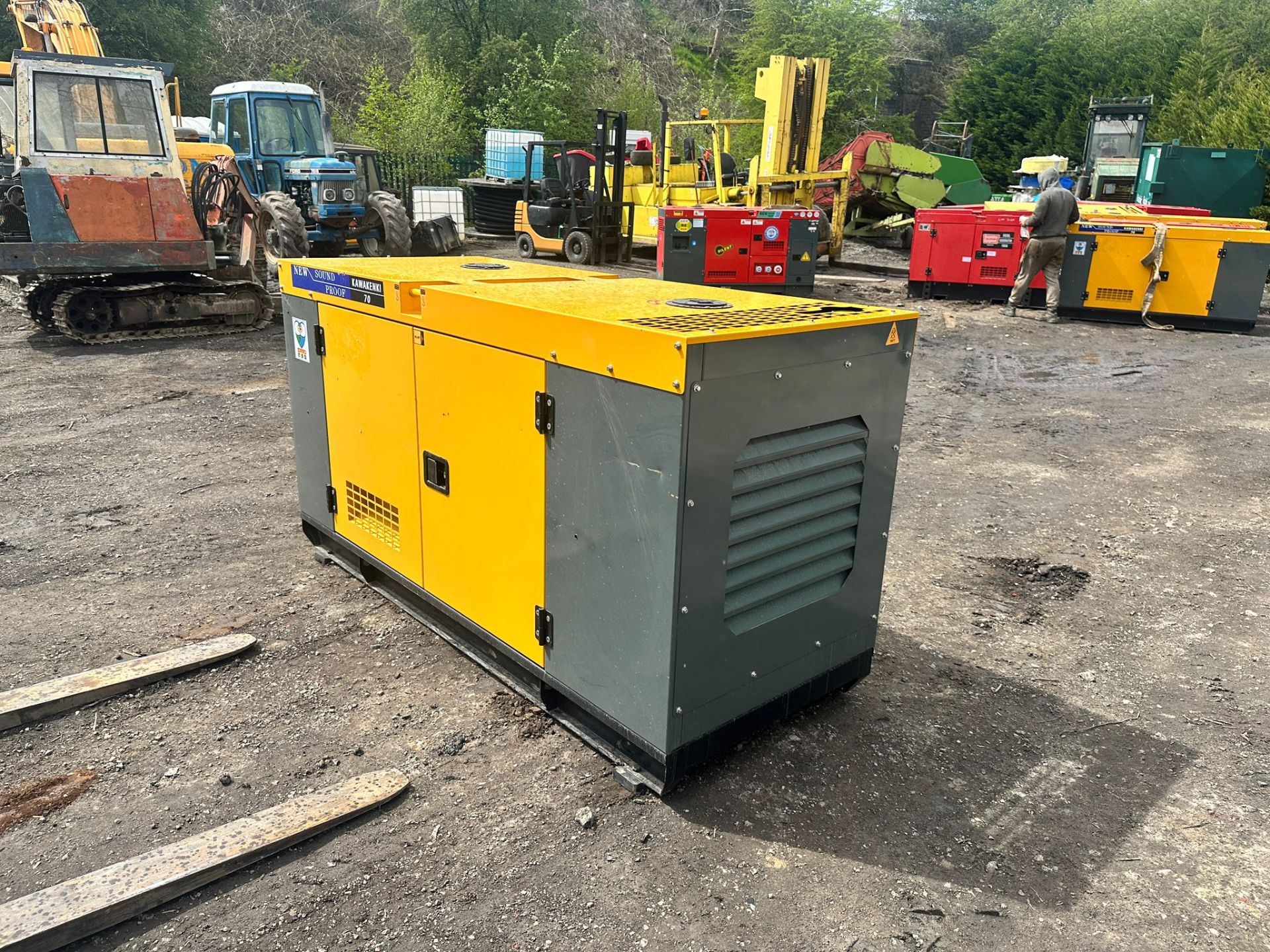 NEW/UNUSED KAWAKENKI 70KVA DIESEL SOUND PROOF GENERATOR *PLUS VAT* - Image 3 of 11