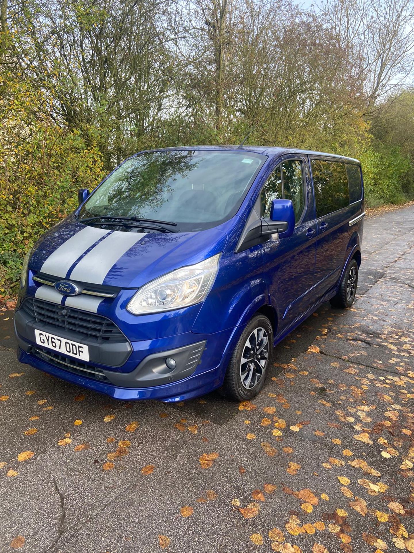 2018/67 REG FORD TRANSIT CUSTOM 290 LIMITED 2.0 DIESEL MANUAL BLUE PANEL VAN *NO VAT* - Image 2 of 8