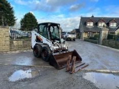 BOBCAT 753 WHEELED SKIDSTEER LOADER WITH BUCKET AND PALLET FORKS *PLUS VAT*