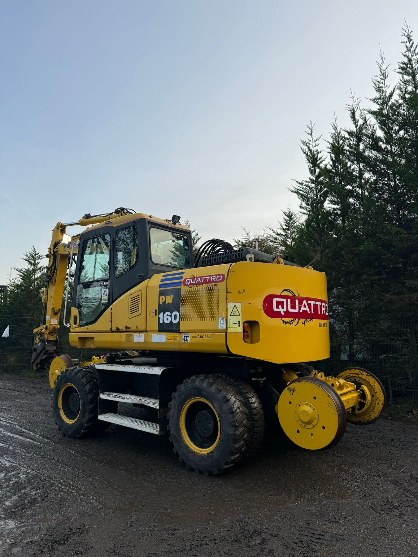 KOMATSU PW160ES-7K 4WD WHEELED EXCAVATOR C/W QUICK HITCH & RAILWAY GEAR *PLUS VAT* - Image 5 of 22