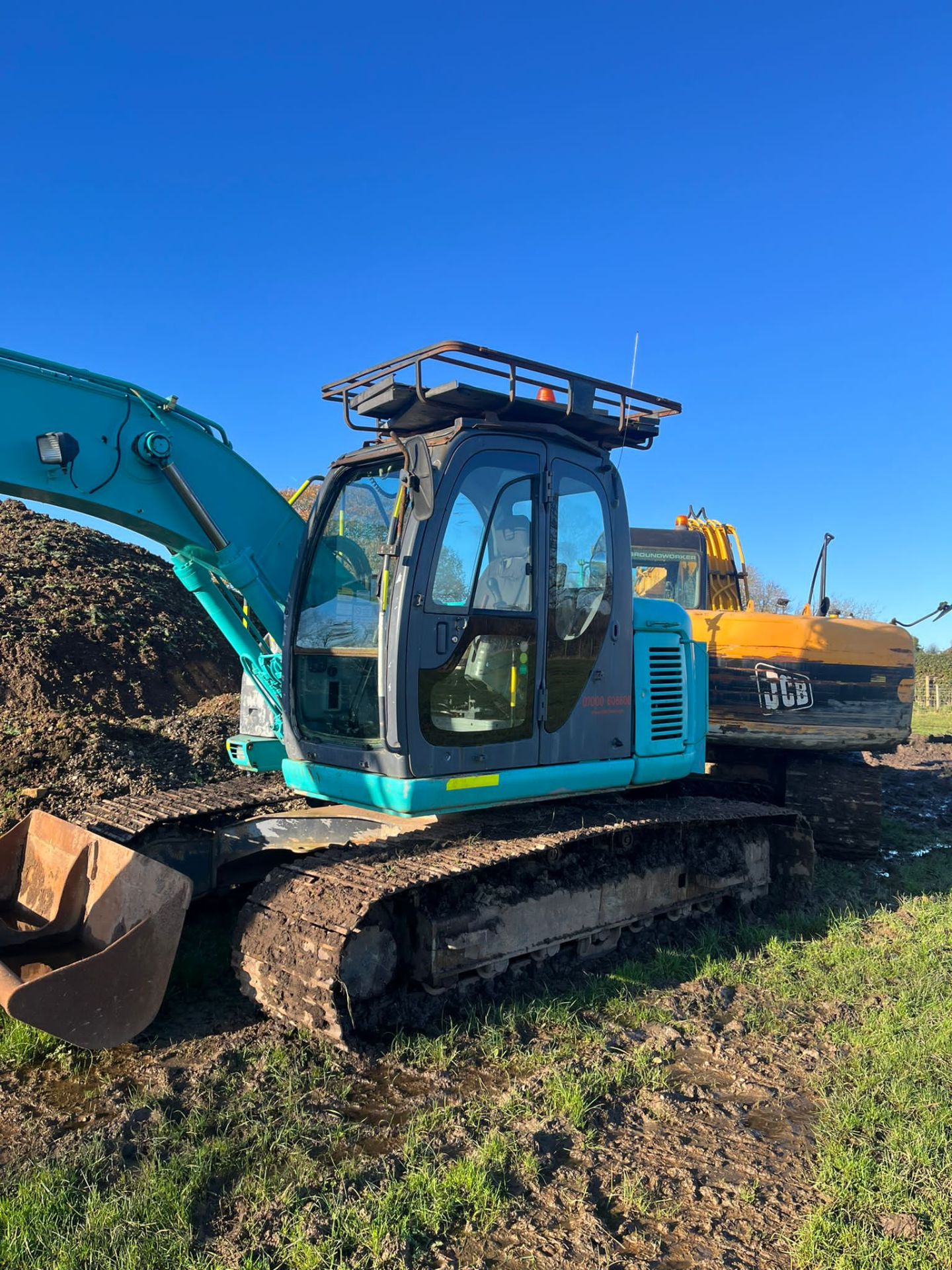 2007 KOBELCO/NEW HOLLAND E135SR LONG REACH EXCAVATOR *PLUS VAT* - Image 3 of 7