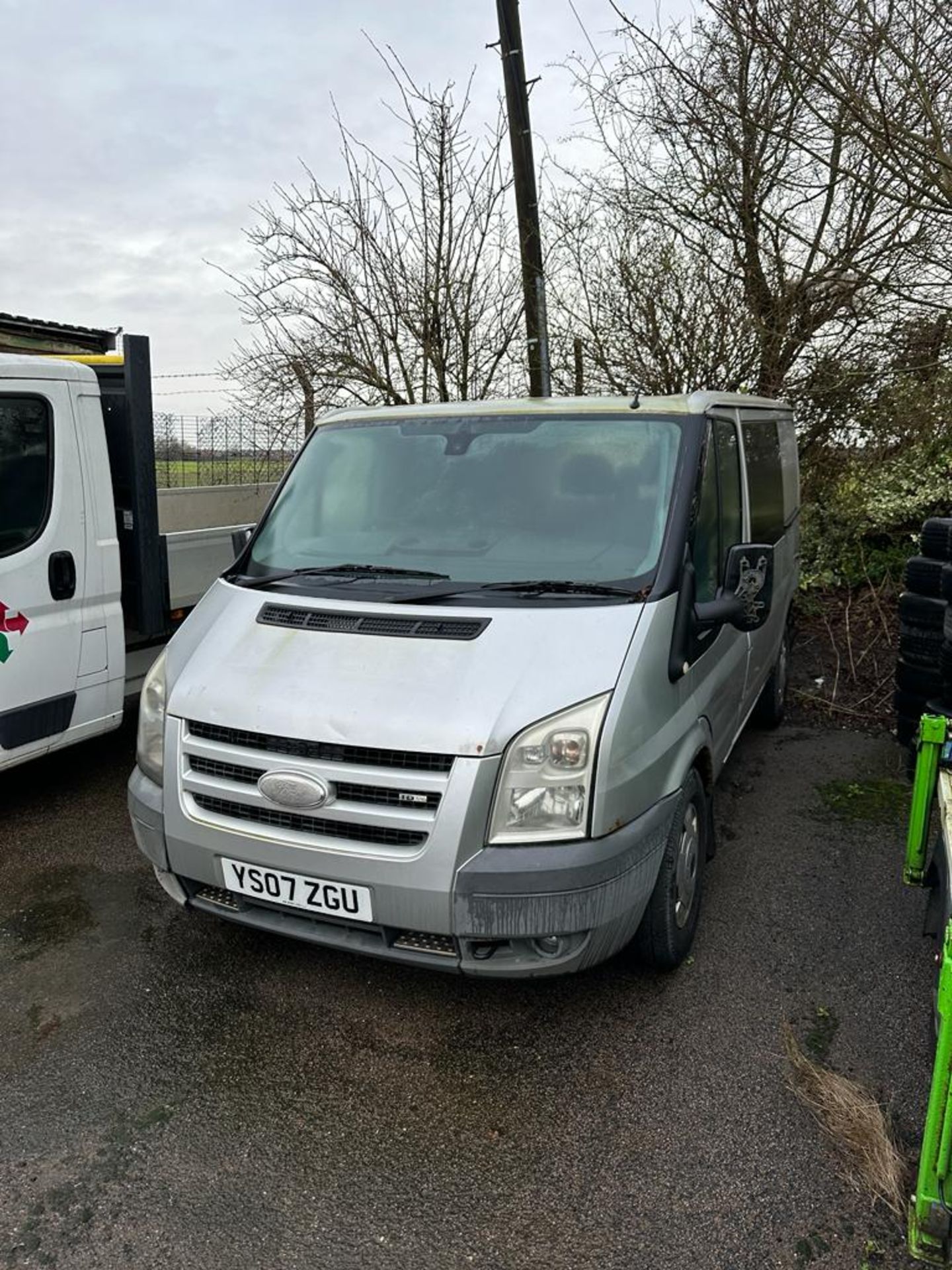 2007 FORD TRANSIT 110 T280S D/C FWD SILVER WINDOW VAN *NO VAT* - Image 2 of 8