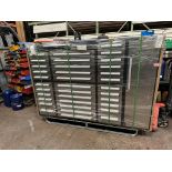 New 7ft wide 35 Drawer Stainless Steel Work unit storage *PLUS VAT*