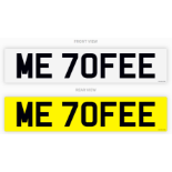 PRIVATE REGISTRATION "ME 70FEE" *NO VAT*