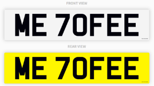 PRIVATE REGISTRATION "ME 70FEE" *NO VAT*