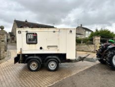 F.G.WILSON P75P1 75KVA DIESEL TWIN AXLE TOWBEHIND GENERATOR *PLUS VAT*