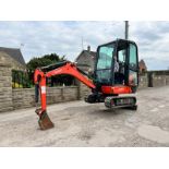 2015 Kubota KX016-4 1.6 Ton Mini Digger, Runs Drives And Digs, Cabbed *PLUS VAT*