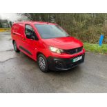 4K MILES! 2022/71 REG PEUGEOT PARTNER S L2 EV ELECTRIC AUTOMATIC PANEL VAN, SHOWING 1 FORMER KEEPER