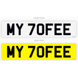 PRIVATE REGISTRATION "MY 70FEE" *NO VAT*