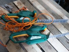 2x 410mm CORDED HEDGE TRIMMER NMHT450 NO RESERVE *PLUS VAT*