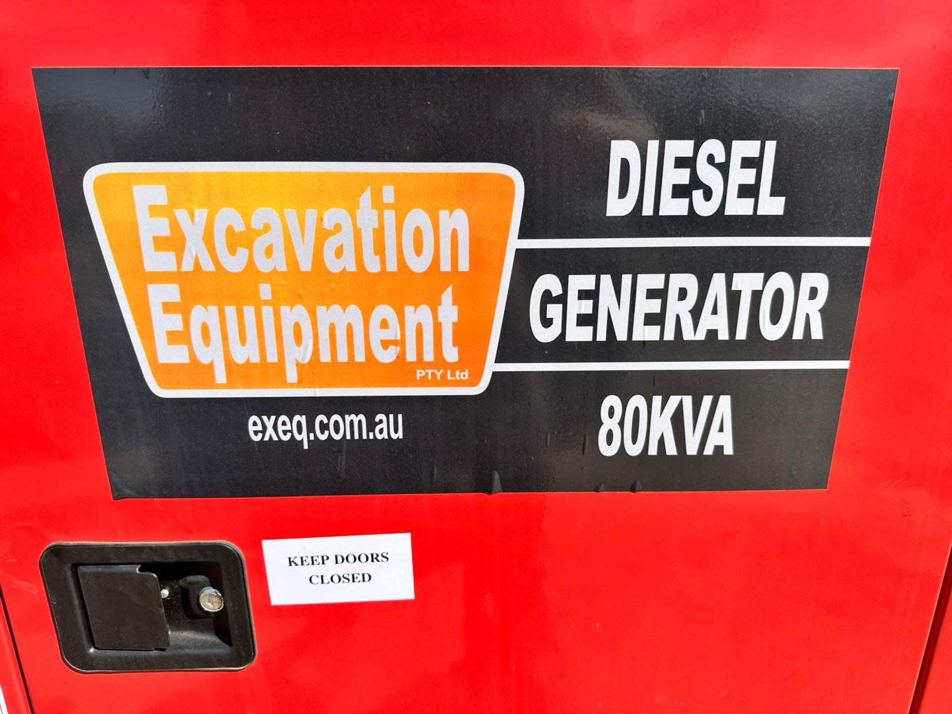 NEW/UNUSED 80KVA DIESEL SILENT GENERATOR *PLUS VAT* - Image 6 of 12