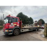 63 REG. SCANIA P320 RIGID BEAVERTAIL FLATBED LORRY *PLUS VAT*