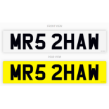 PRIVATE REGISTRATION "MR5 2HAW" *NO VAT*