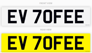 PRIVATE REGISTRATION "EV 70FEE" *NO VAT*