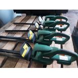 4 x 500mm Cordless Hedge trimmers NMHT18-Li - NO RESERVE