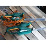 2x 410mm CORDED HEDGE TRIMMER NMHT450 NO RESERVE *PLUS VAT*
