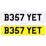 PRIVATE REGISTRATION "B357 YET" - 'BEST YET' *NO VAT*