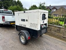 2008 GENSET MGZ 20/20/15 20KVA DIESEL SINGLE AXLE TOWBEHIND GENERATOR *PLUS VAT*