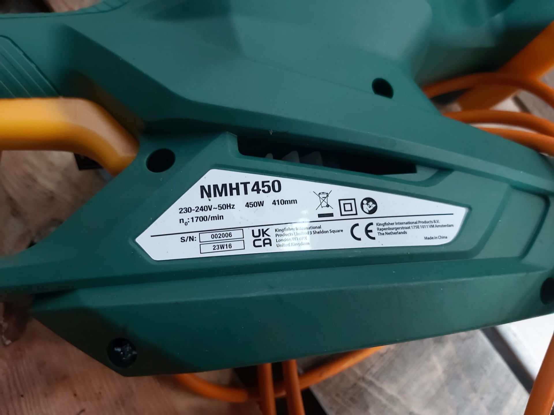 2x 410mm CORDED HEDGE TRIMMER NMHT450 NO RESERVE *PLUS VAT* - Image 3 of 3