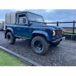 2002 LAND ROVER DEFENDER 90 TD5 BLUE CAR *PLUS VAT*