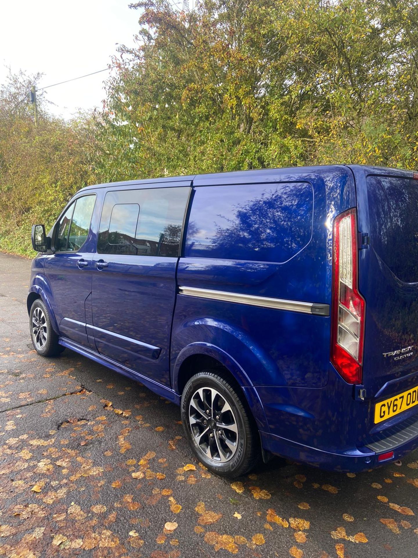 2018/67 REG FORD TRANSIT CUSTOM 290 LIMITED 2.0 DIESEL MANUAL BLUE PANEL VAN *NO VAT* - Image 3 of 8