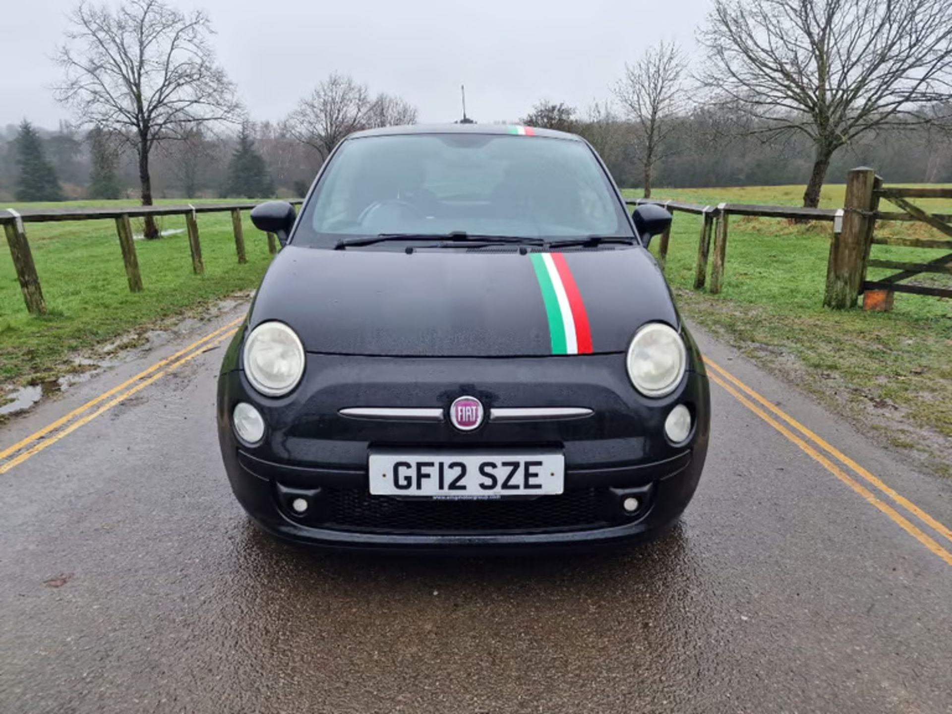 2012 FIAT 500 TWINAIR PLUS S-A BLACK HATCHBACK *NO VAT* - Image 2 of 10