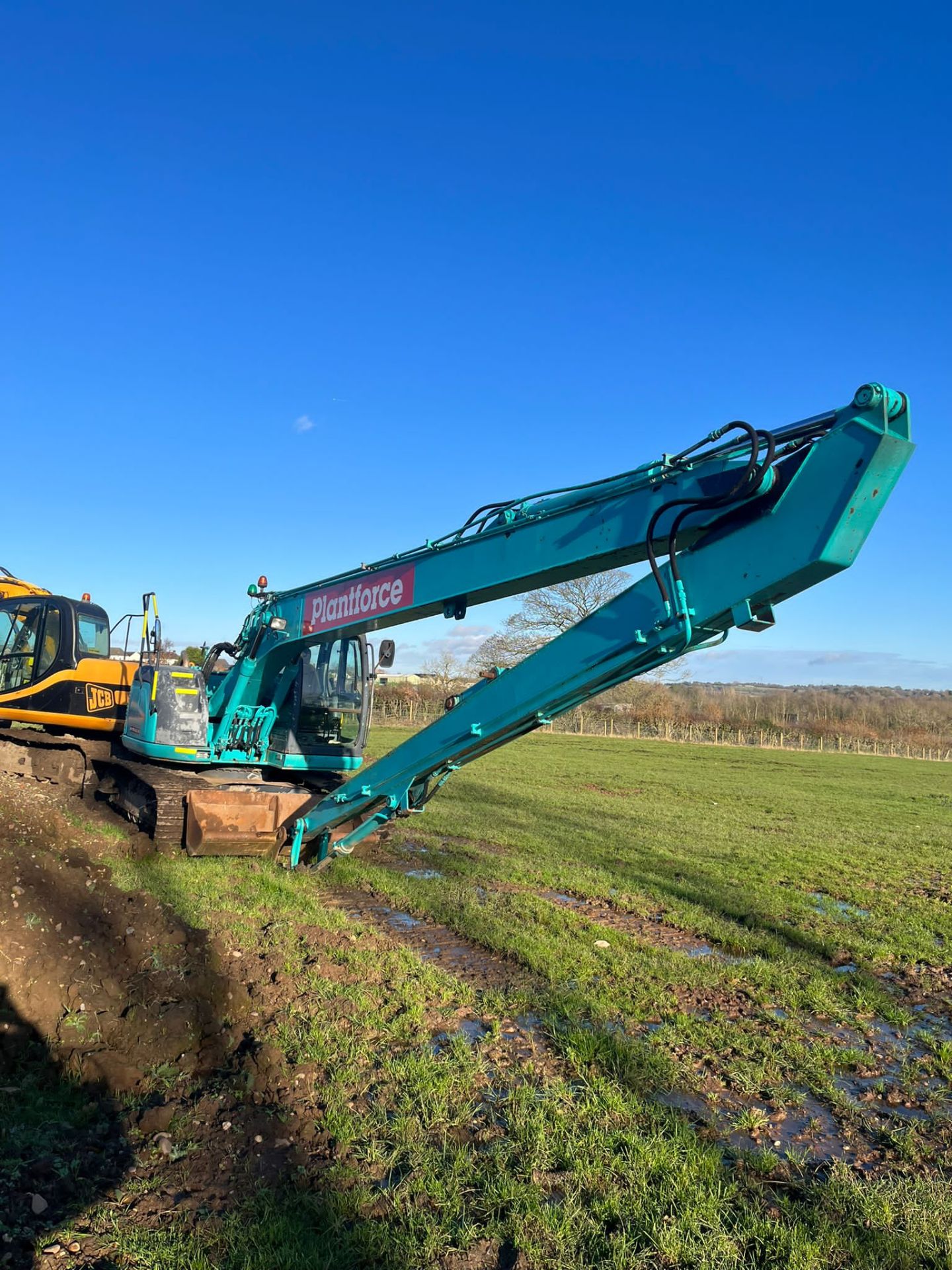 2007 KOBELCO/NEW HOLLAND E135SR LONG REACH EXCAVATOR *PLUS VAT* - Image 2 of 7