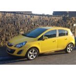 2013 VAUXHALL CORSA SXI AC YELLOW HATCHBACK - NON RUNNER *NO VAT*