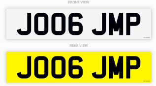 PRIVATE REGISTRATION "JO06 JMP" *NO VAT*