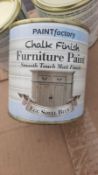 Egg shell blue chalk paint 6 x boxes of 36 tins all new *NO VAT*