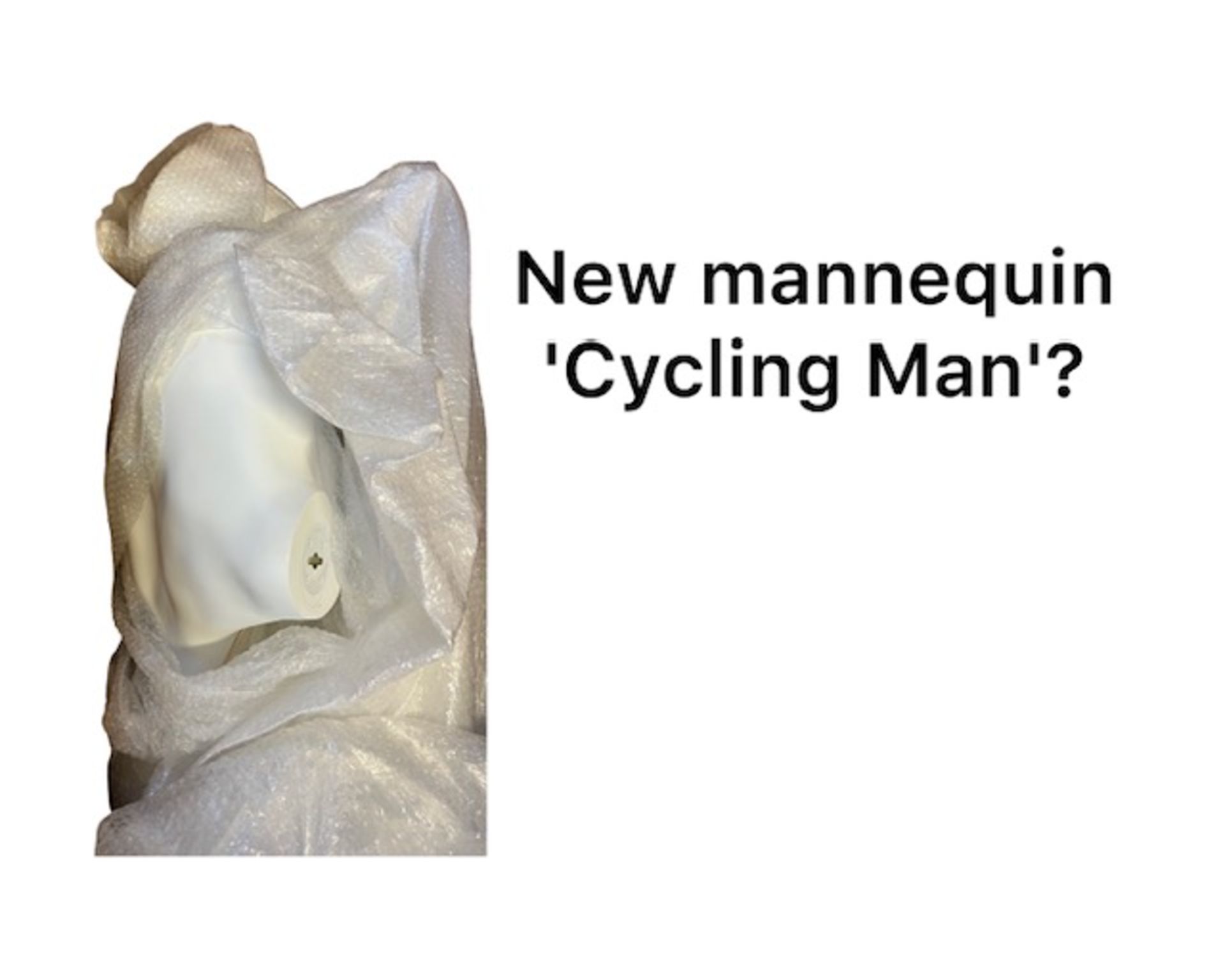 New boxed Professional Mannequin - 'cycling man'? *NO VAT*