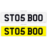 PRIVATE REGISTRATION "ST05 BOO" *NO VAT*