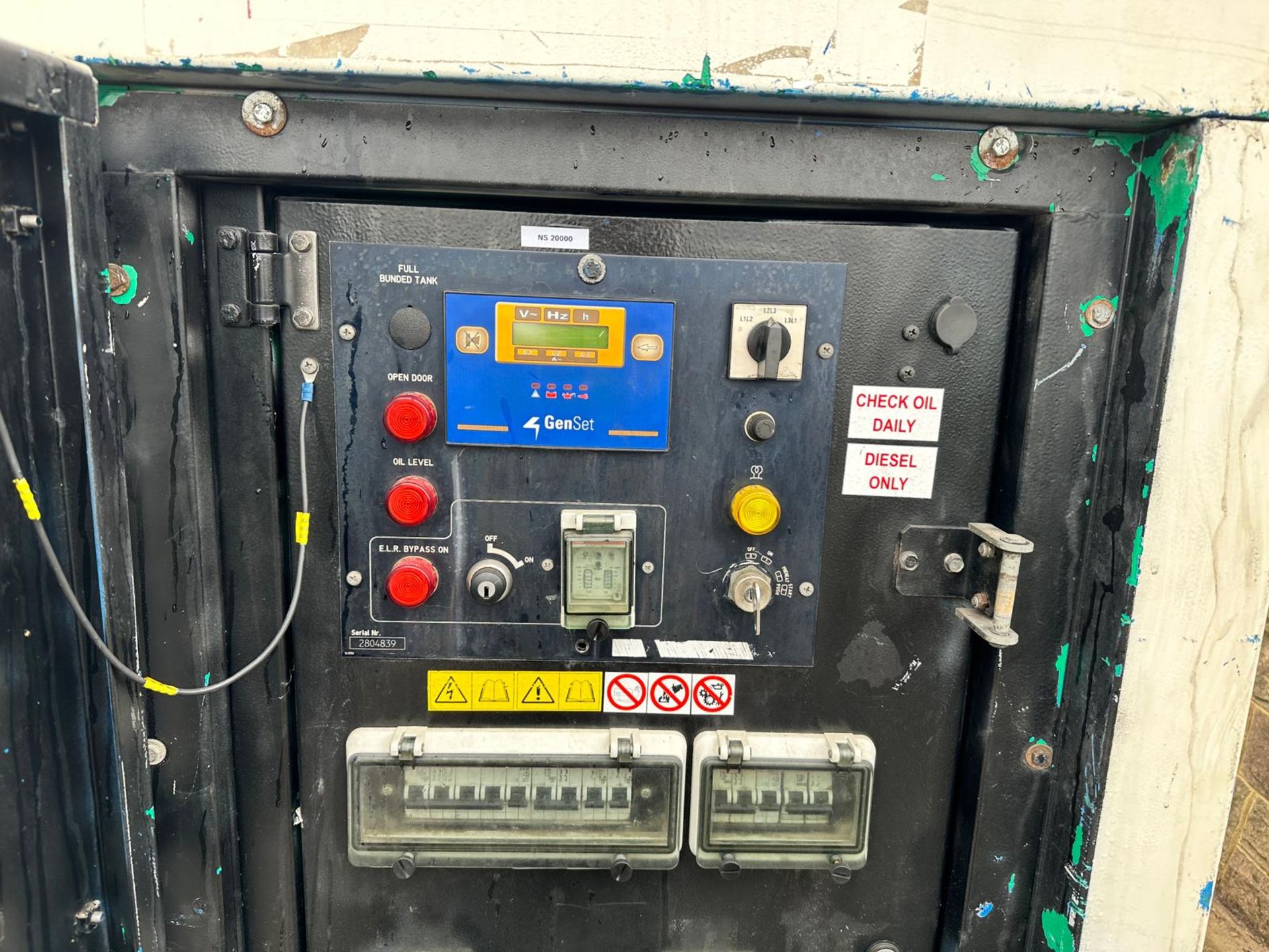 2008 GENSET MGZ 20/20/15 20KVA DIESEL SINGLE AXLE TOWBEHIND GENERATOR *PLUS VAT* - Image 15 of 15