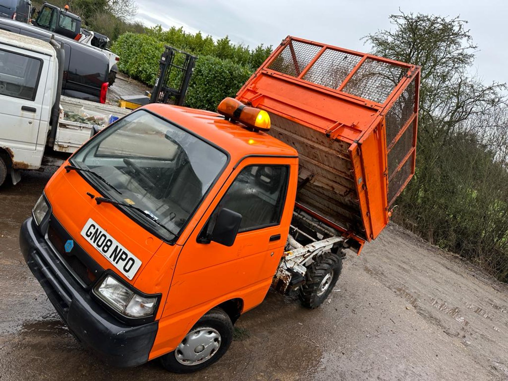 2008 PIAGGIO PORTER ORANGE PICK UP TIPPER *NO VAT* - Image 3 of 13