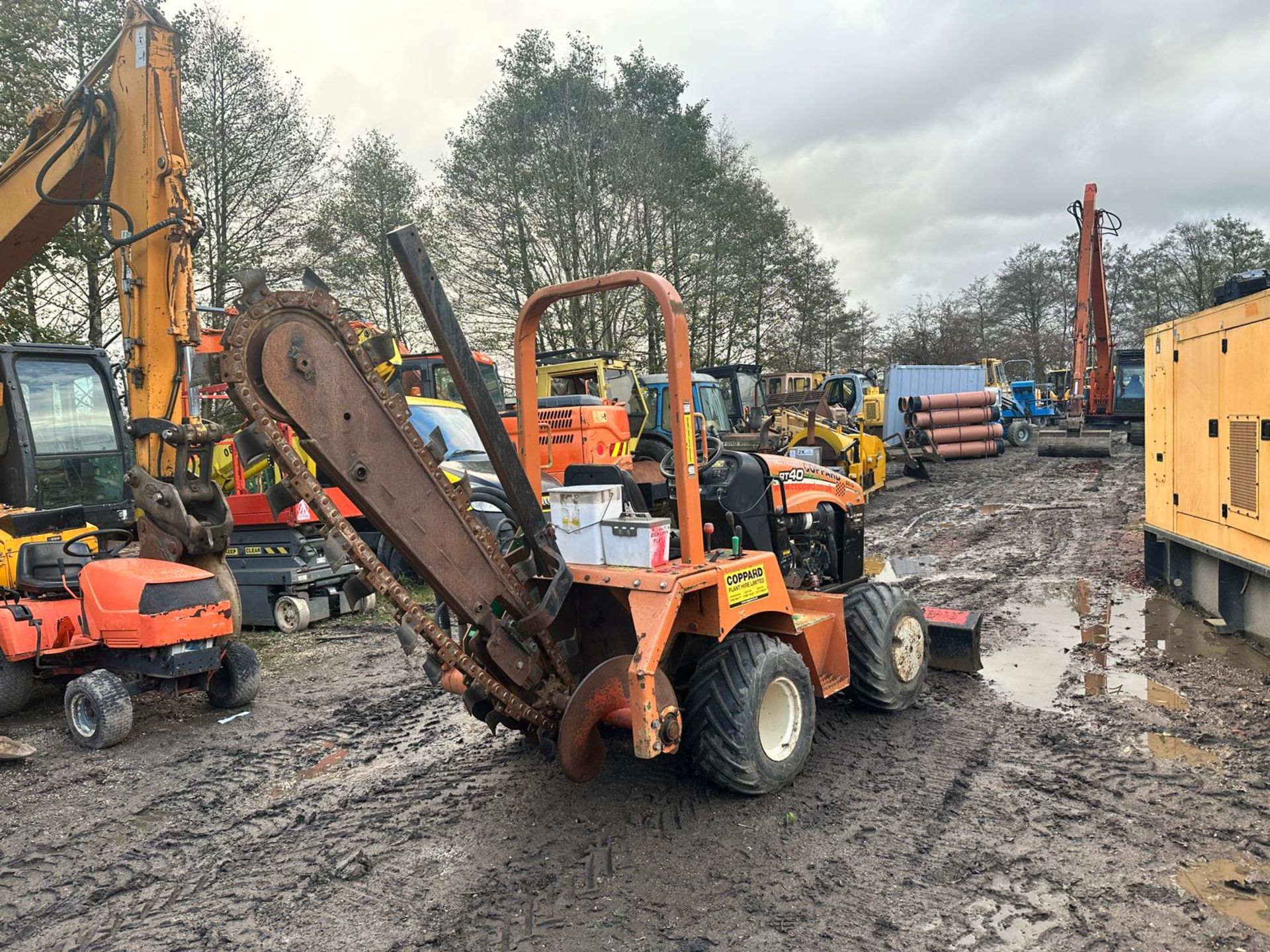 DITCHWITCH RT40 4WD DIESEL TRENCHER *PLUS VAT* - Image 6 of 18