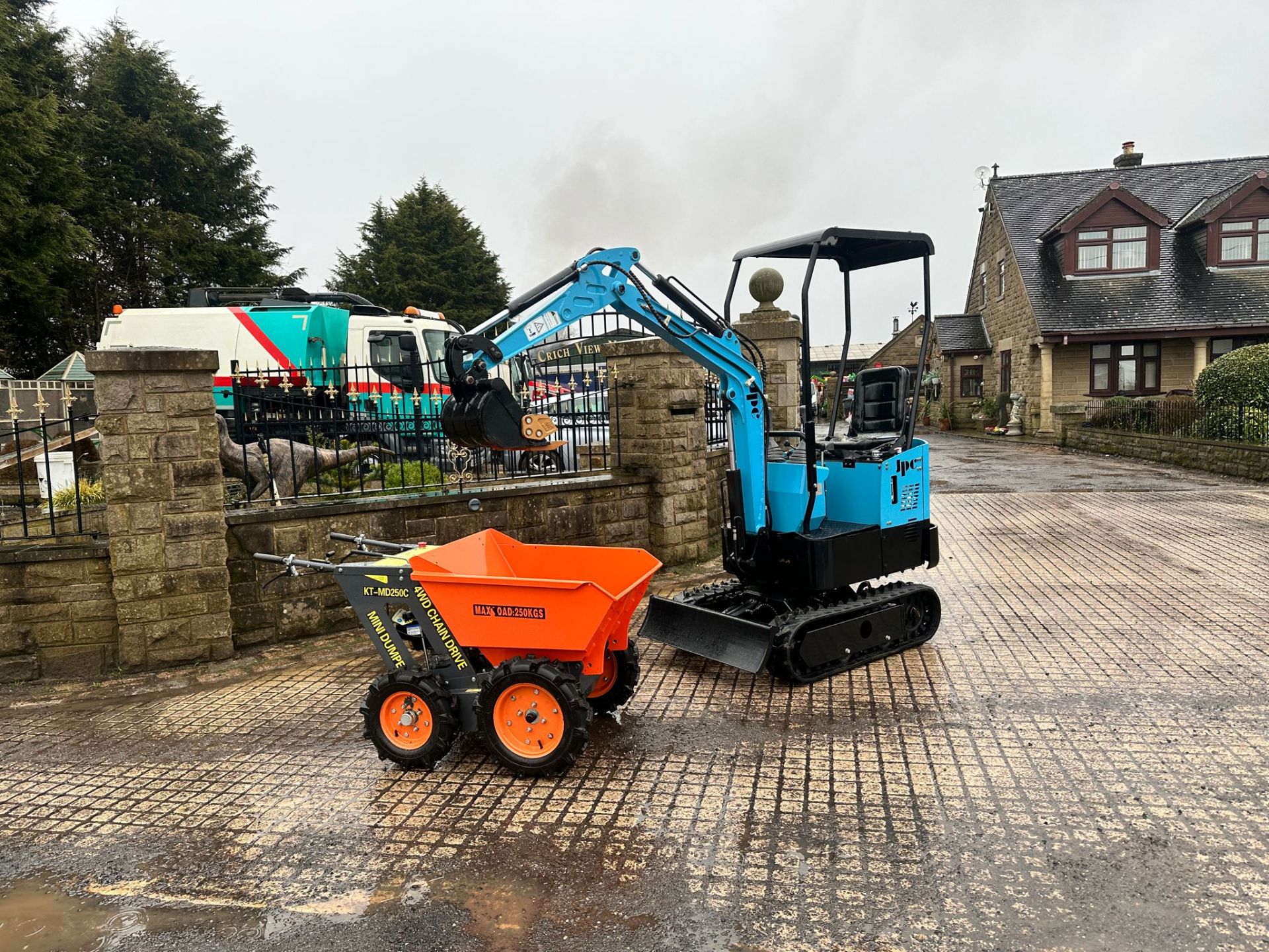 £5K NEW/UNUSED JPC HT12 MINI EXCAVATOR + NEW 4X4 DUMPER £5000 RESERVE FOR THE PAIR !!!