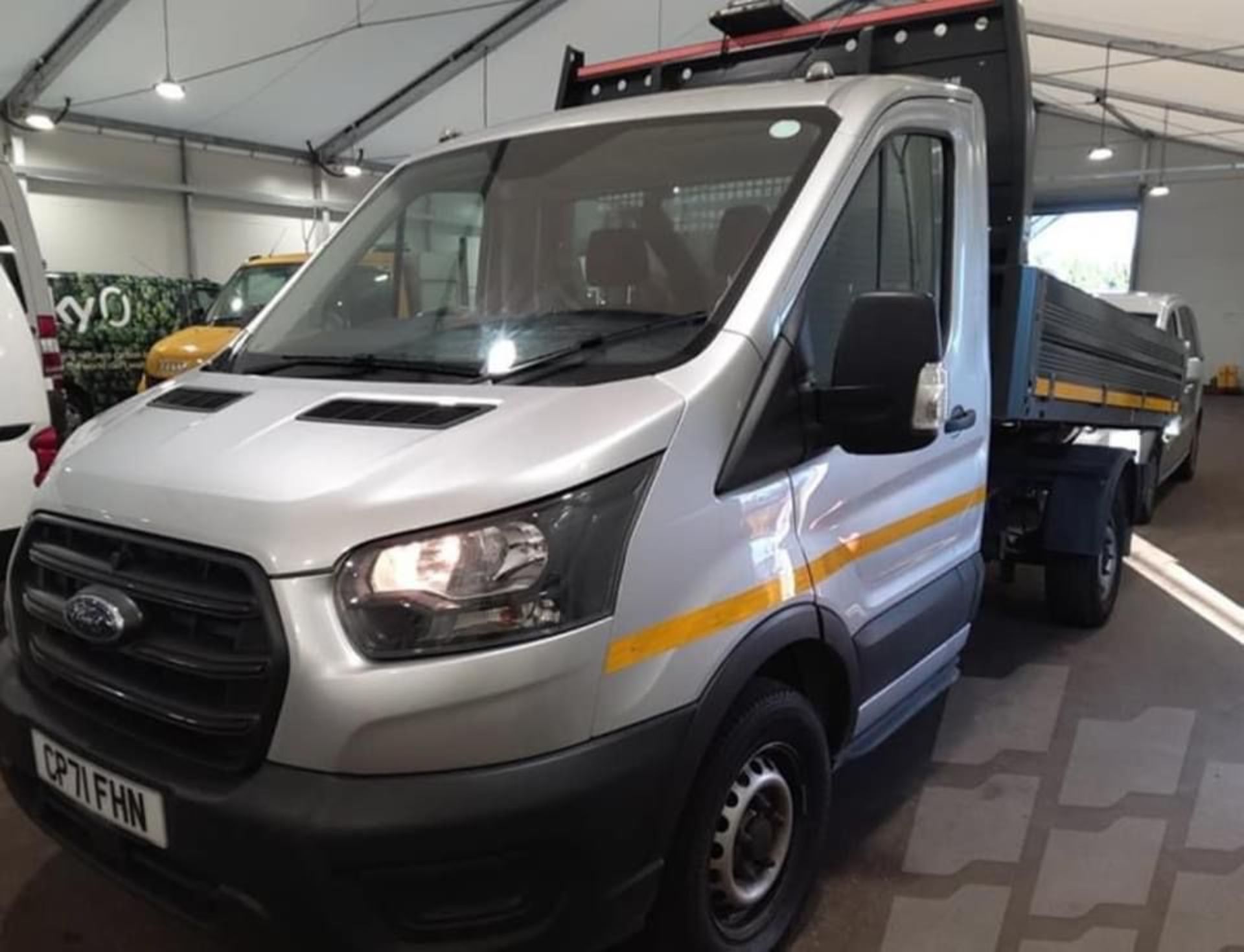 2021 FORD TRANSIT 350 LEADER ECOBLUE SILVER CHASSIS CAB TIPPER *PLUS VAT* - Image 3 of 5