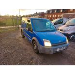 2006 FORD TRAN CONNECT L 220 TD SWB BLUE PANEL VAN *NO VAT*