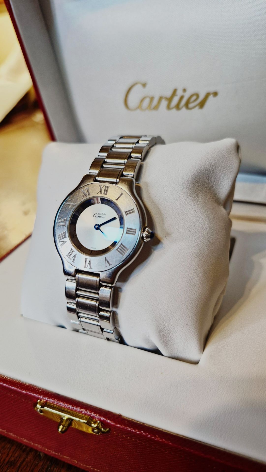 Cartier Ladies Watch Stainless Steel, Box & Papers, NO VAT - Image 8 of 9