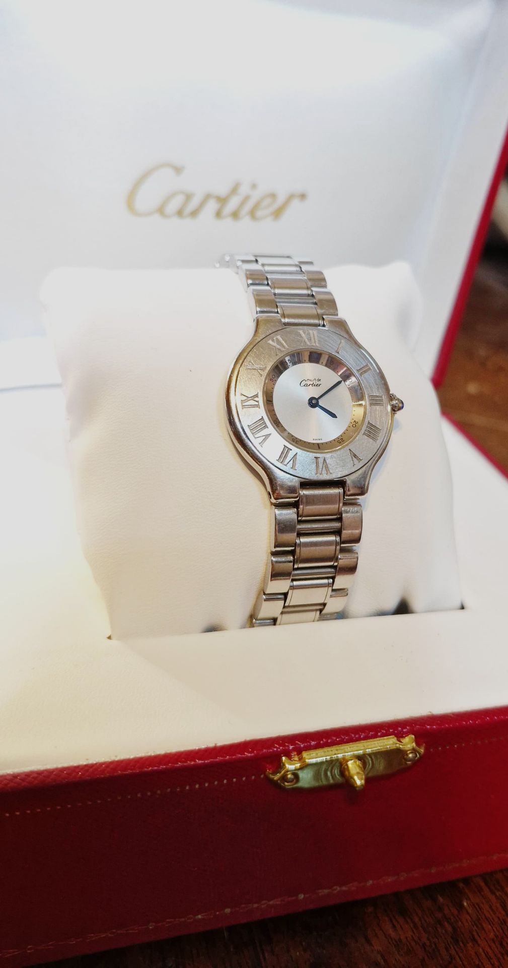 Cartier Ladies Watch Stainless Steel, Box & Papers, NO VAT - Image 7 of 9