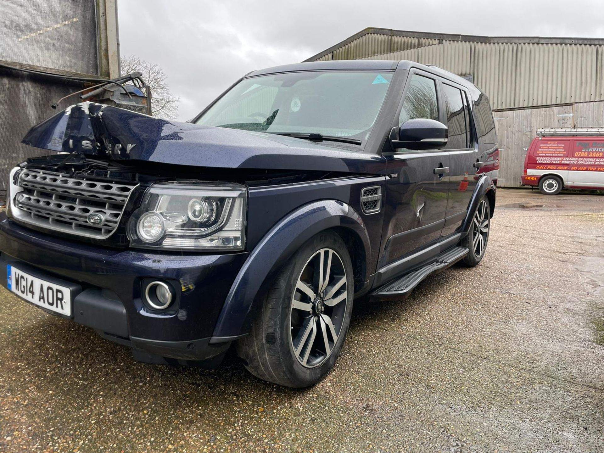 2014 LAND ROVER DISCOVERY XS SDV6 AUTO BLUE CAR DERIVED VAN - NON RUNNER PROJECT WITH PARTS *NO VAT* - Bild 4 aus 13